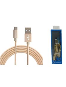 CABLE USB A MICRO USB METAL GOLD CROMAD