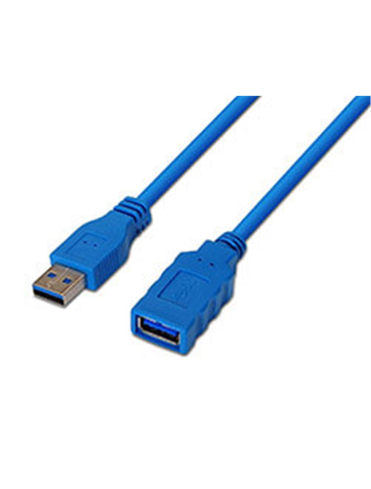 Cable AISENS USB3.0 A/M-A/H 1m Azul (A105-0045)