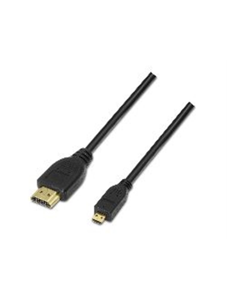 Cable AISENS MicroHDMI A/M-D/M 1.8m Negro (A119-0117)