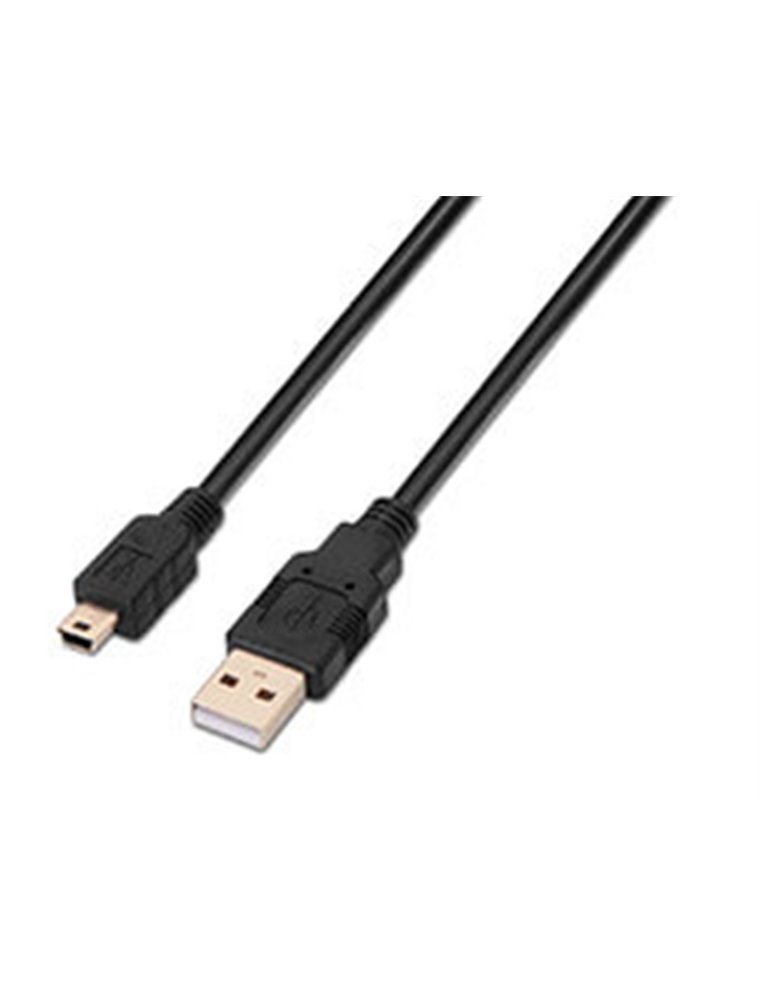 Cable AISENS USB2.0 A/M-Mini B/M 1.8m Negro (A101-0025)