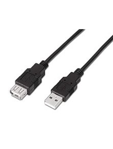Cable AISENS USB2.0 A/M-A/H 3m Negro (A101-0017)