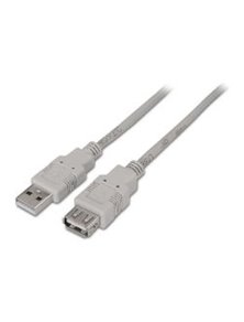 Cable AISENS USB2.0 A/M-A/H 3m Beige (A101-0014)