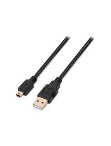 Cable AISENS USB2.0 A/M-MINI B/M 3m Negro (A101-0026)