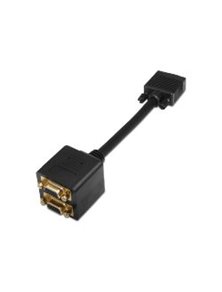 Cable AISENS SVGA HDB15/M-2XHDB15/H Oro 20cm(A113-0080)