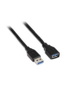 Cable AISENS USB3.0 A/M-A/H 1m Negro (A105-0041)