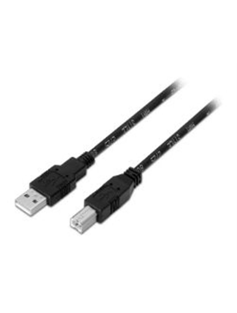 Cable AISENS USB2-A/M a USB2-B/M 4.5m Negro (A101-0008)