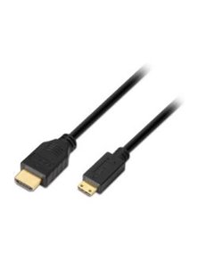 Cable AISENS MiniHDMI A/M-C/M 3m Negro (A119-0115)