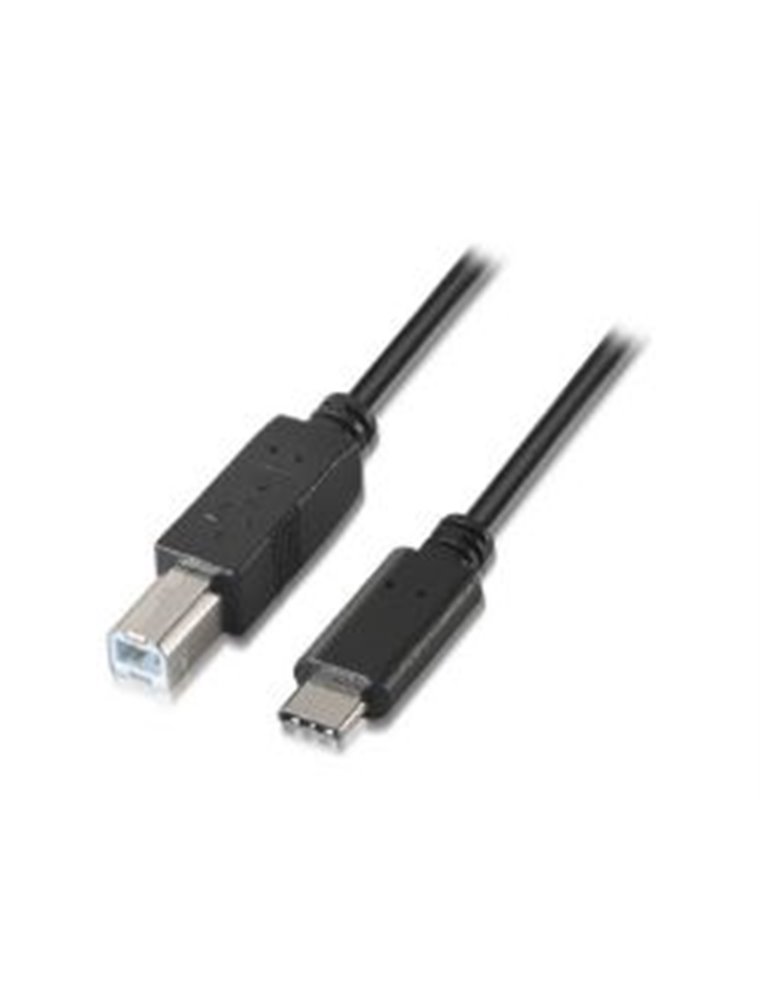Cable AISENS USB2.0 3A Tipo C/M-B/M 1m (A107-0053)