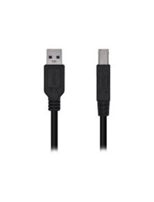Cable AISENS USB 3.0 Tipo A/M-B/M Negro 3m (A105-0445)