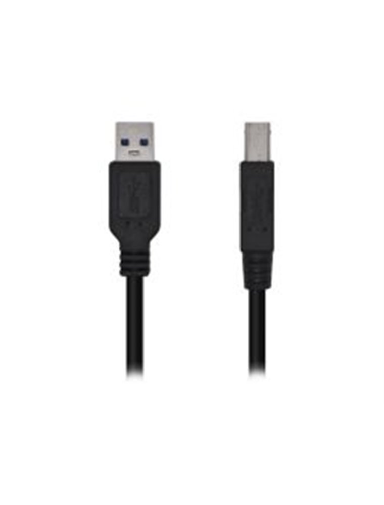 Cable AISENS USB 3.0 Tipo A/M-B/M Negro 3m (A105-0445)