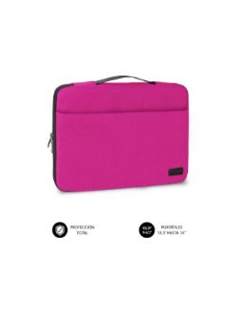 Funda SUBBLIM Elegant Laptop Sleeve 14" Rosa (0TS0002)