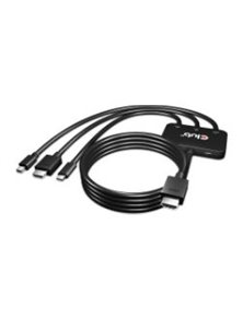 Adaptador Club 3D HDMI+USB-C+miniDP a HDMI (CAC-1630)