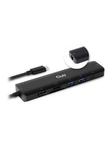 Dock Club 3D USB-C a HDMI/2xUSB-A/RJ45/USB-C (CSV-1592)