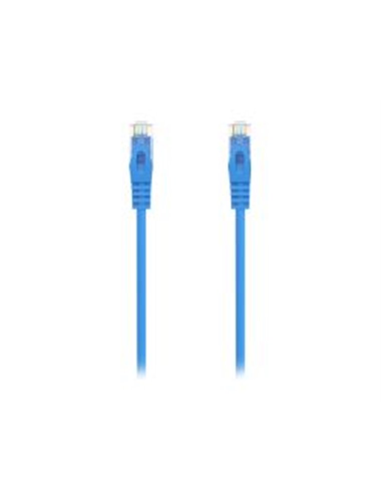 Cable AISENS latiguillo Cat6a UTP 25cm Azul (A145-0570)