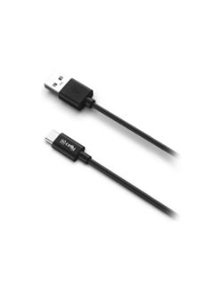 Cable CELLY USB-A a USB-C 1m Negro (USB-C)