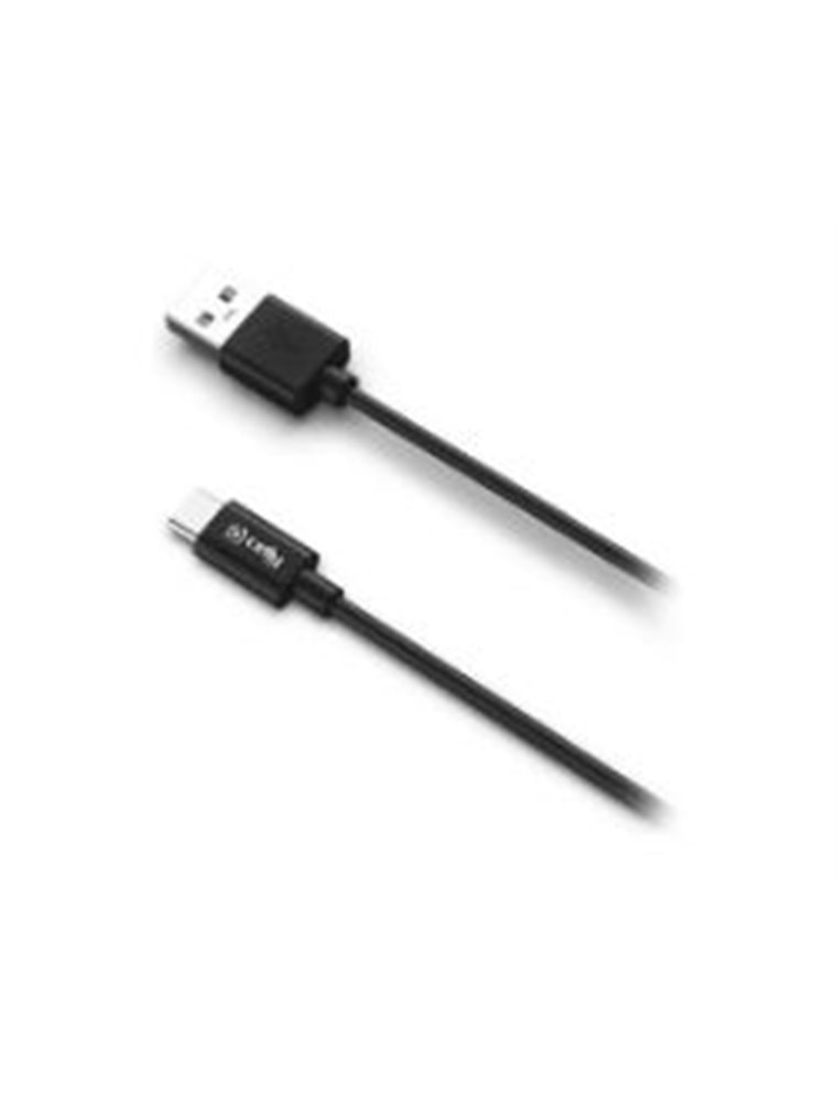 Cable CELLY USB-A a USB-C 1m Negro (USB-C)