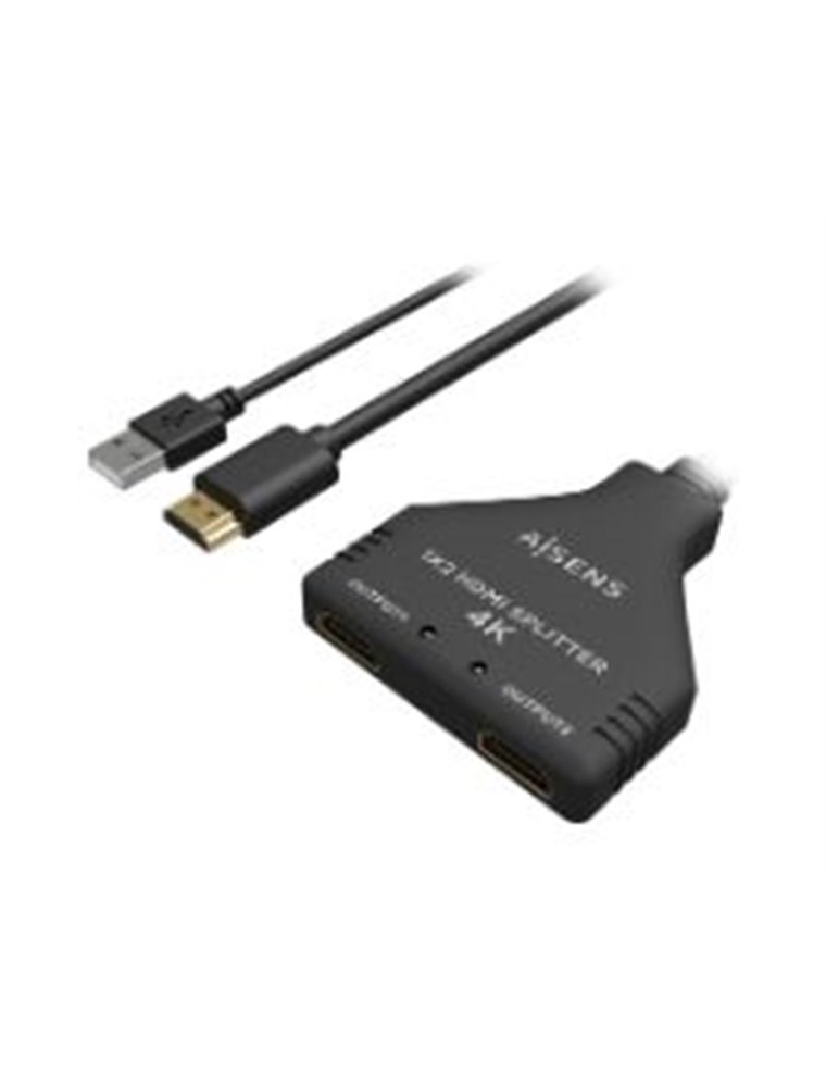 Duplicador HDMI AISENS 4K 2HDMI/H a HDMI/M (A123-0654)
