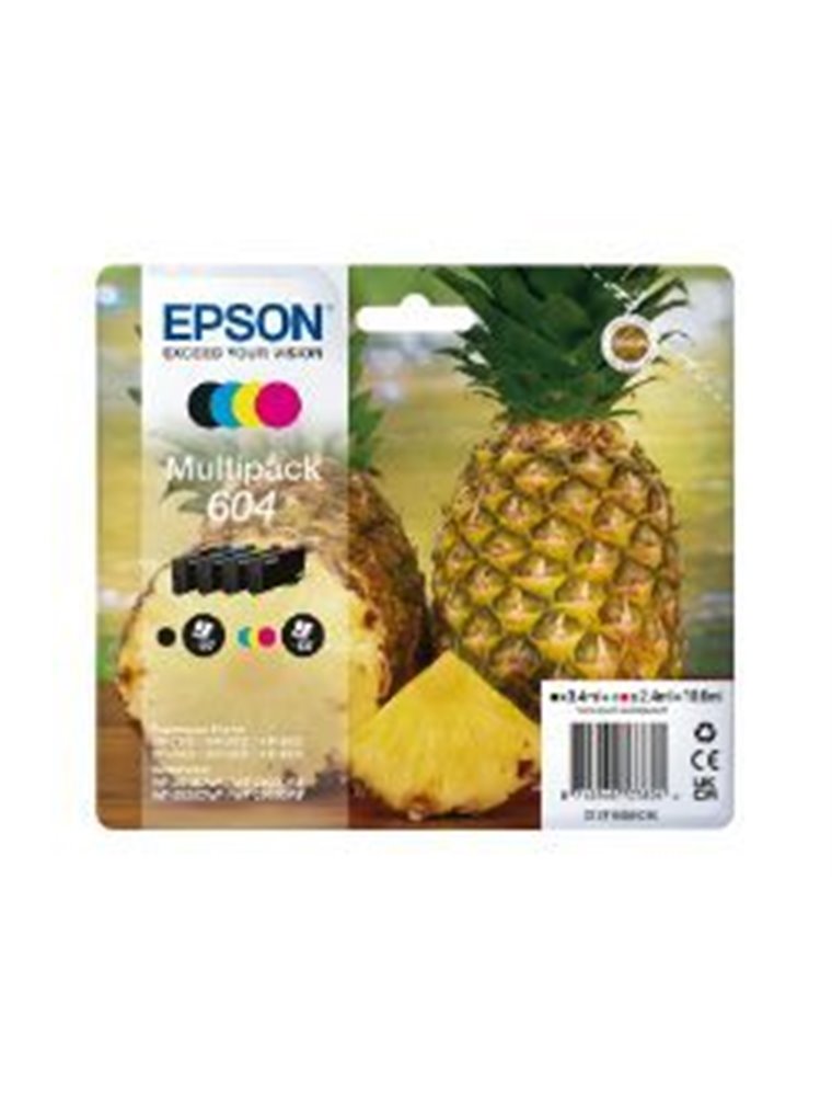 Tinta Epson 604 Pack Negro/Tricolor (C13T10G64010)