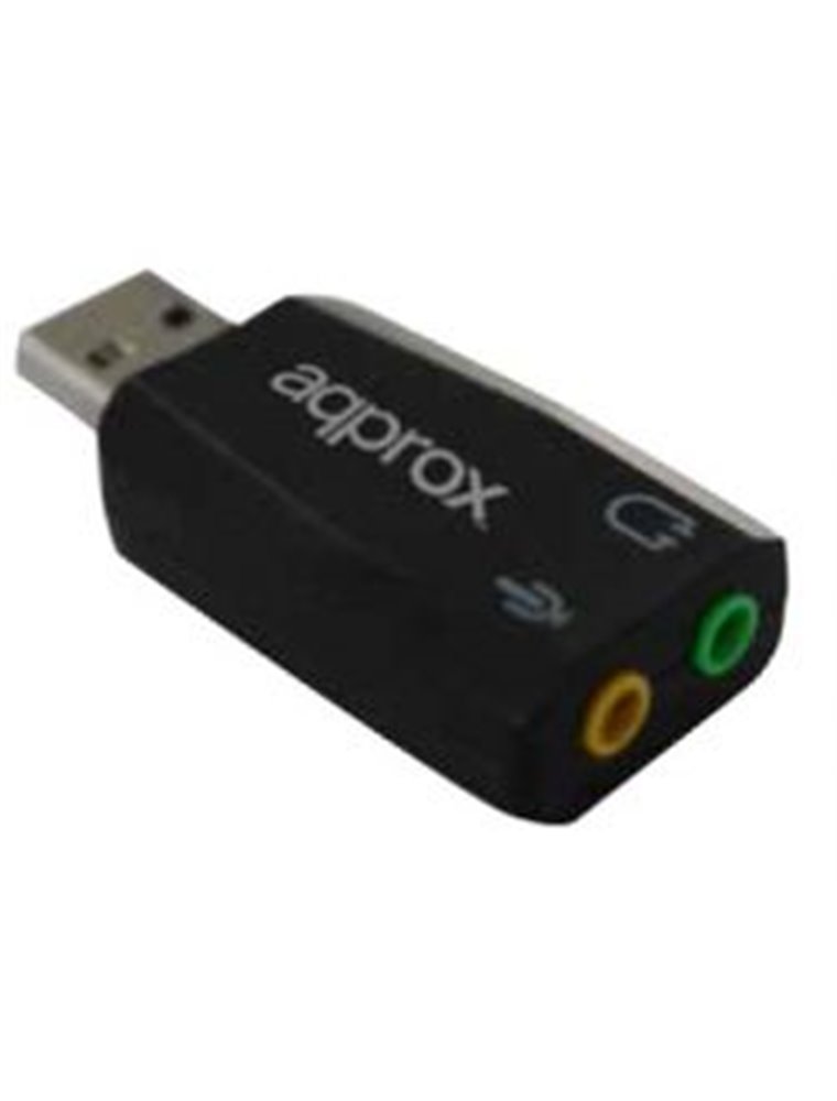Tarjeta de Sonido Approx 5.1 USB 3.5mm Negro (APPUSB51)