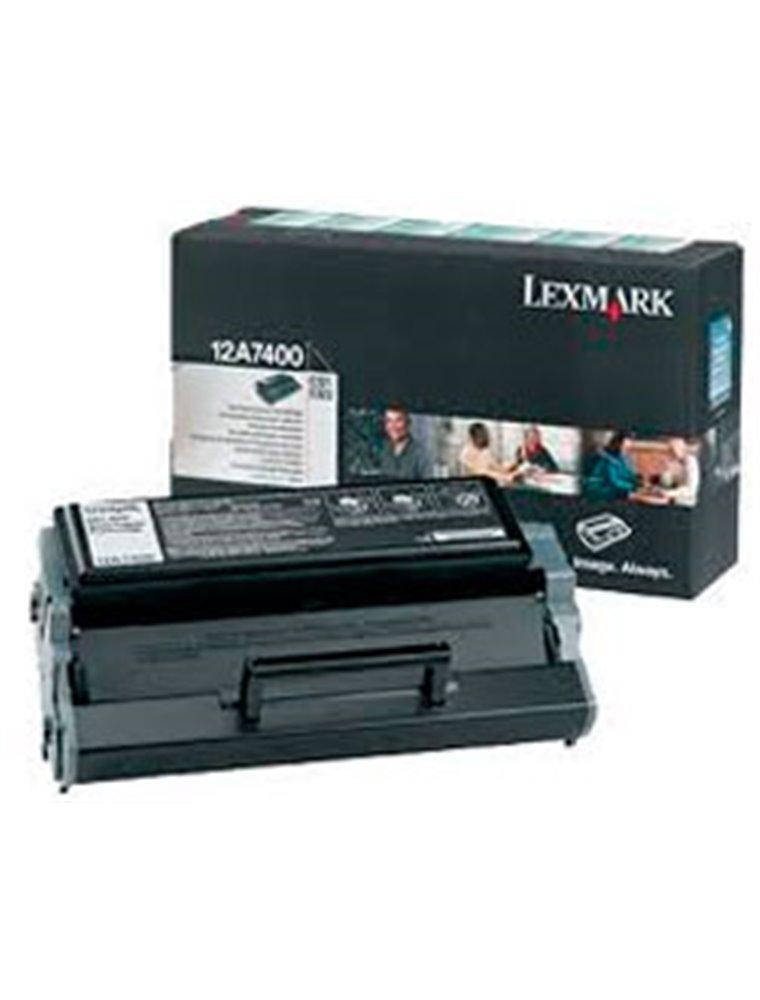 Toner Lexmark Laser Negro 3000 páginas (12A7400)