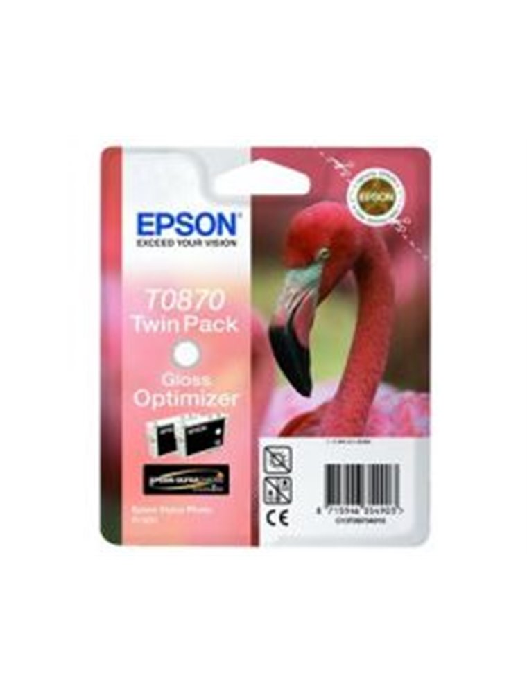 Tinta Epson T0870 Optimizador Brillo x2 (C13T08704010)