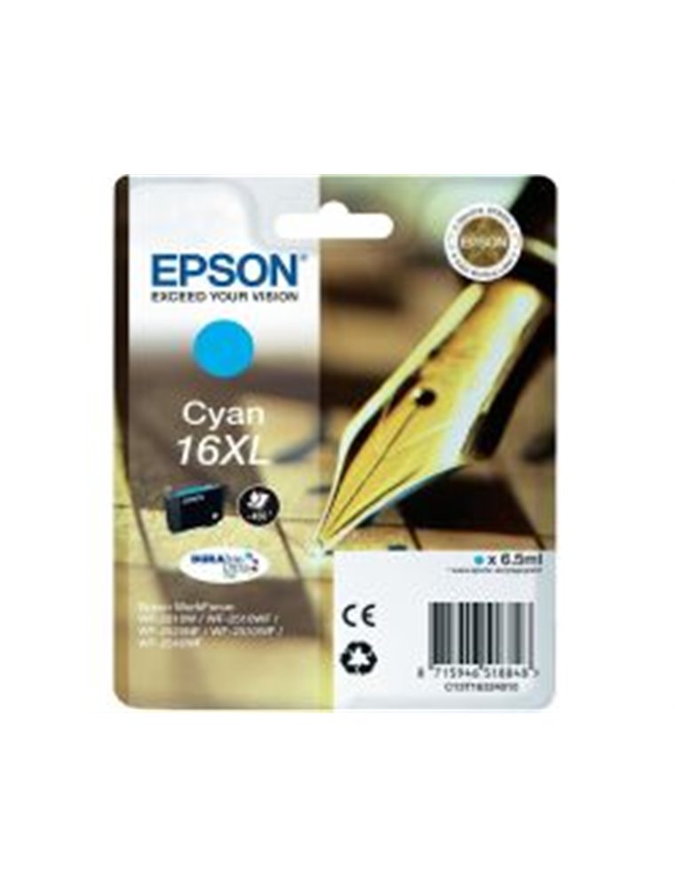 Tinta Epson 16XL T1632 PLUMA CYAN (C13T1632401