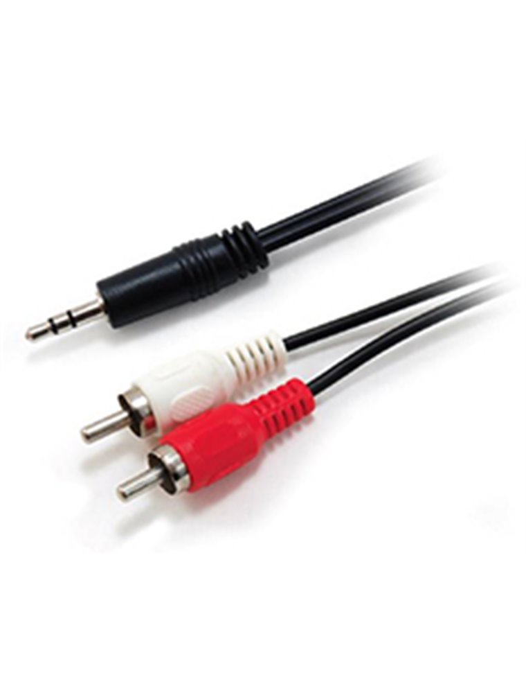 EQUIP Cable Mini Jack 3.5mm a RCA 2.5m (EQ14709207)