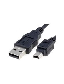 Nanocable USB 2.0 A/M-Mini B/M 0.5m Negro (10.01.0400)