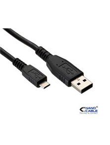 Nanocable USB 2.0 A/M-Micro B/M 0.8m Negro (10.01.0500)