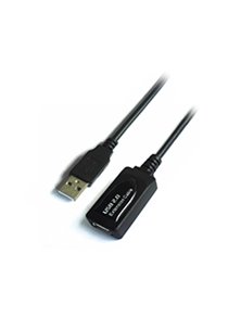 Cable AISENS USB2.0 Tipo A/M-A/H 5m Negro (A101-0018)