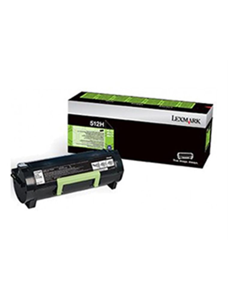 Toner Lexmark Laser 512H Negro 5000 páginas (51F2H00)