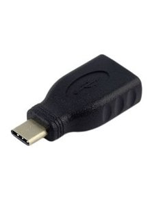 Adaptador AISENS USB-C/M a USB-A/H Negro (A108-0323)