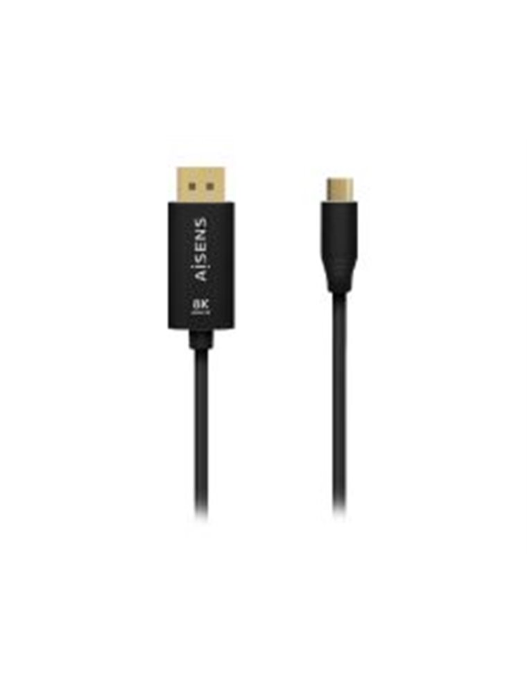 Cable AISENS USB-C/M a DP/M 1.8m Negro (A109-0687)