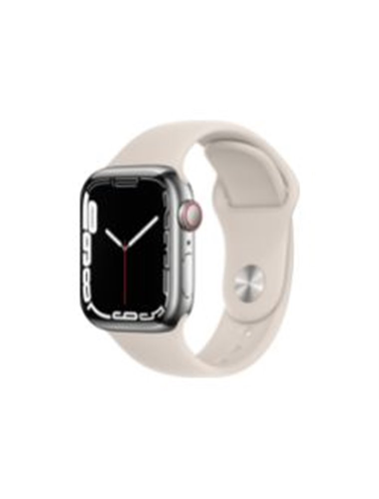 Apple Watch S7 GPS 41mm Plata Correa Beige (MKHW3TY/A)