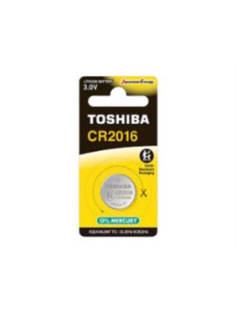 Pila de Botón Toshiba CR2016 Litio 3V (CR2016 CP-1C)