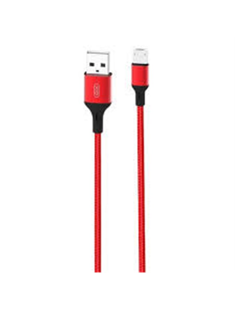 CABLE NB143 CORDON USB - MICRO USB | 2.4A | 1 MTR | ROJO XO