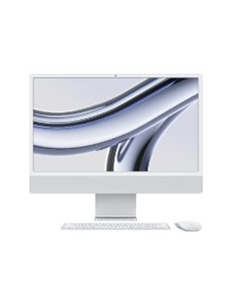 Apple iMac 24" 4.5K M3 8Gb 256Gb SSD Plata (MQRJ3Y/A)