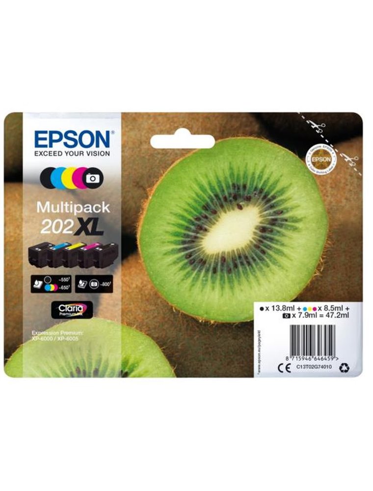 EPSON MULTIPACK 5 COLORES 202XL