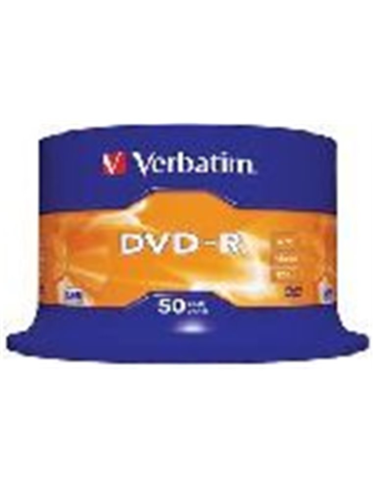 VERBATIM DVD-R 4.7GB 120MIN AZO BOTE 50U