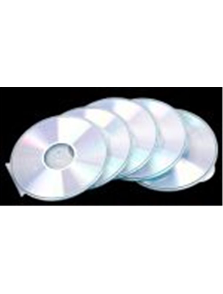 FELLOWES PACK DE 5 CARCASAS REDONDAS PARA CD Y DVD