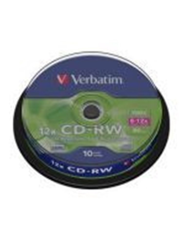 VERBATIM CD-RW 700MB 8-12 X BOTE 10UD