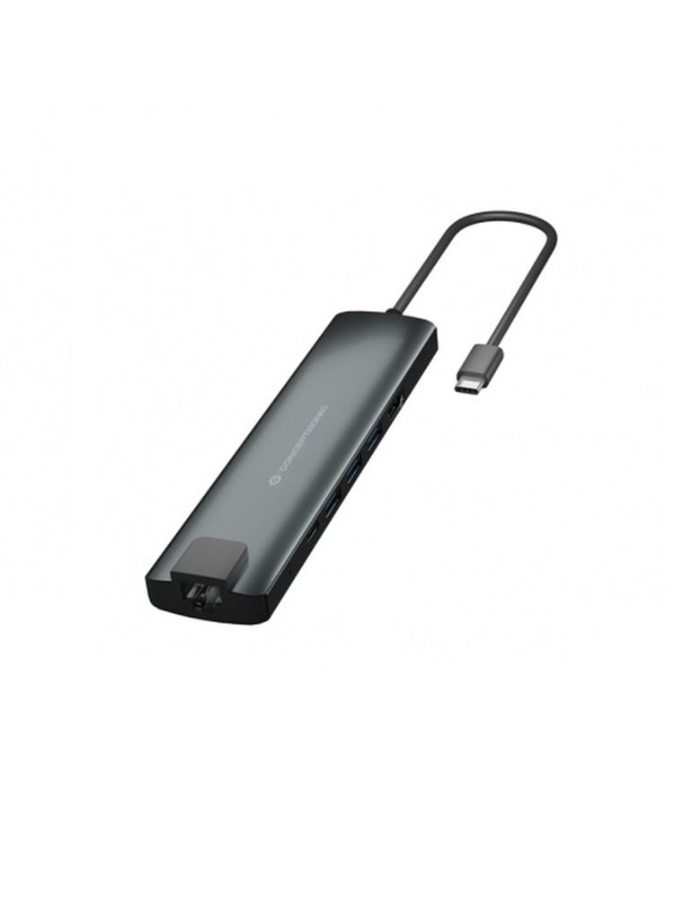 CONCEPTRONIC ADAPTADOR USB-C 9EN1 HDMI USB-C PD USB 3.0 SD MICROSD RJ45