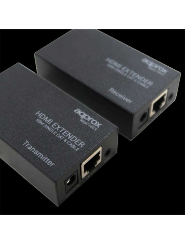 AQPROX EXTENSOR HDMI/2 RJ45 30M SOPORTA RESOLUCIONES 1080P - 3D Y SONIDO DTS Y DOLBY TRUEHD