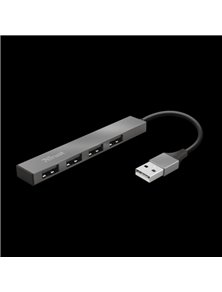TRUST HUB USB HALYX ALUMINIUM 4 PUERTOS USB 2.0