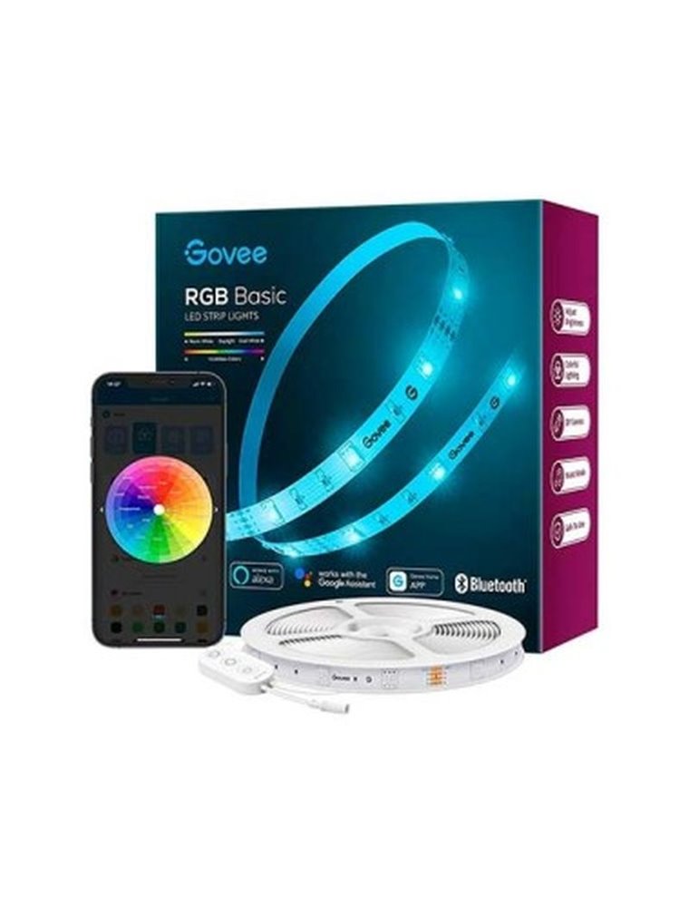 GOVEE TIRA LED RGB SMART WIFI+BT 5M/MODO MUSICA/CONTROL POR VOZ