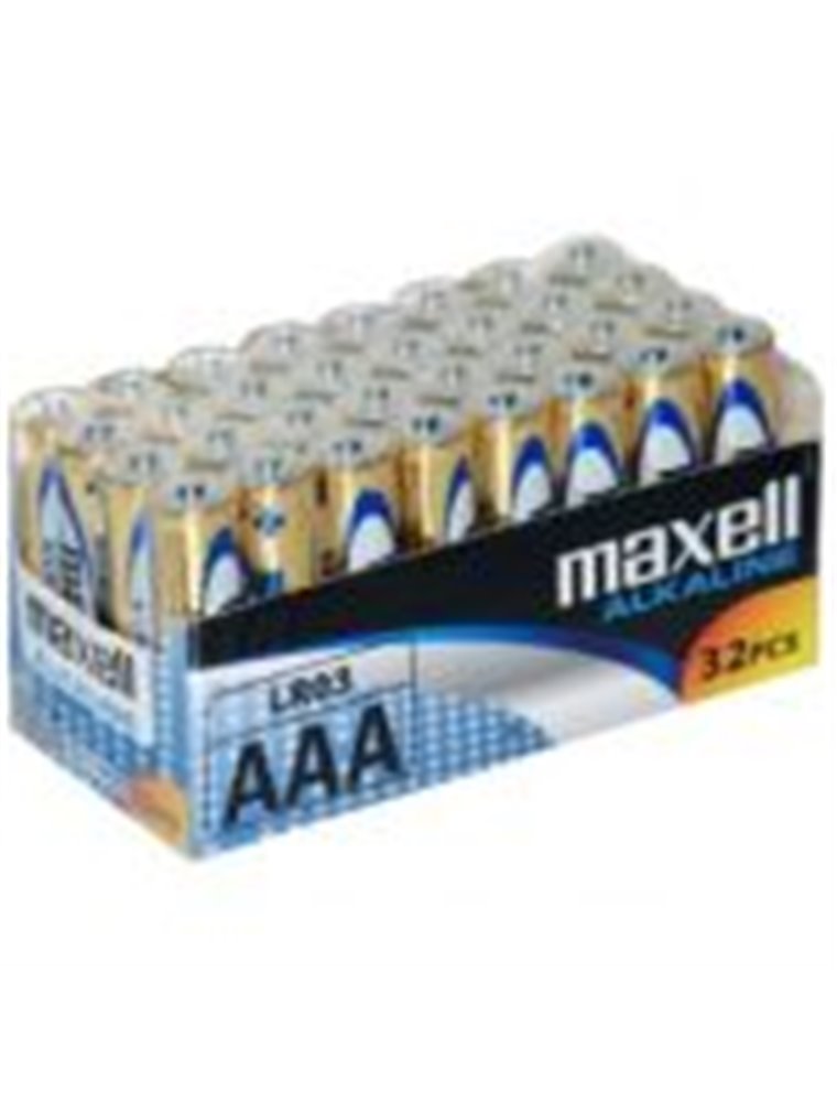 MAXELL MAX73129 PACK 32 PILAS ALCALINAS LR03 AAA 1.5V