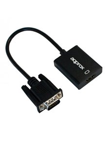 APPROX ADAPTADOR VGA A HDMI CON ENTRADA DE AUDIO