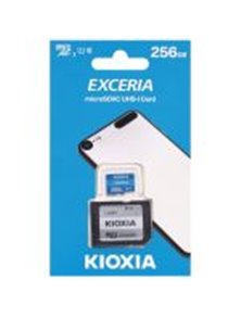 KIOXIA MICRO SD 256GB EXCERIA UHS-I C10 R100 MAS ADAPTADOR