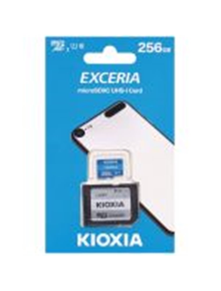 KIOXIA MICRO SD 256GB EXCERIA UHS-I C10 R100 MAS ADAPTADOR