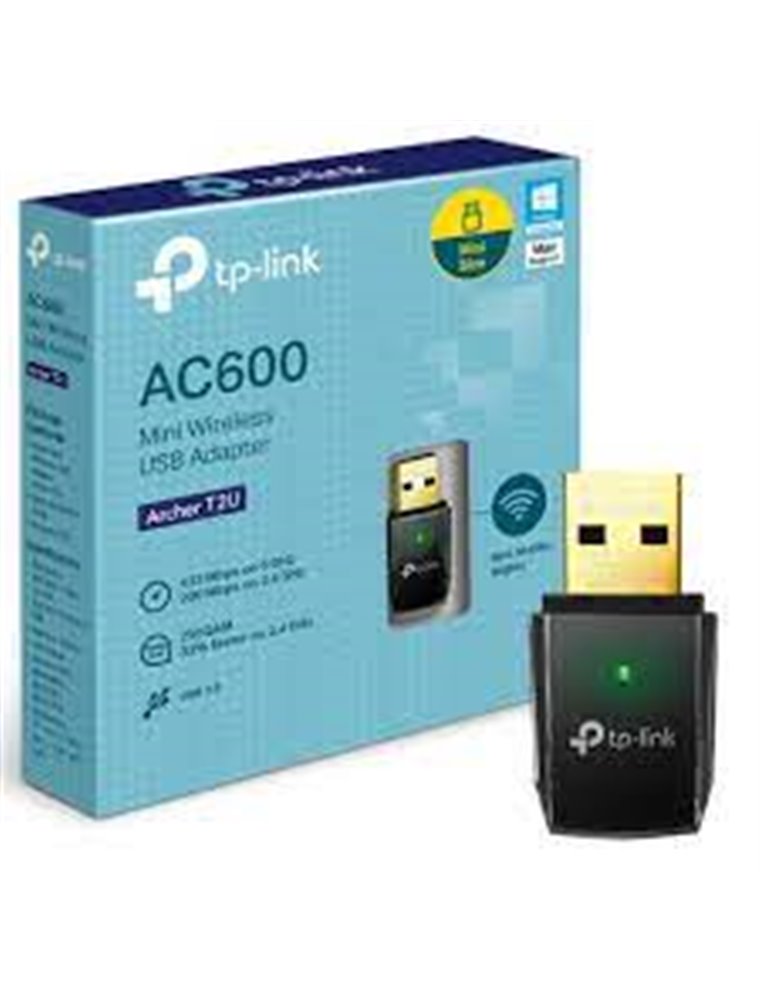 Adaptador TP-Link AC600 DualBand USB (Archer T2U)